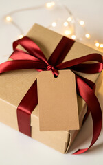 gift box with ribbon and bow