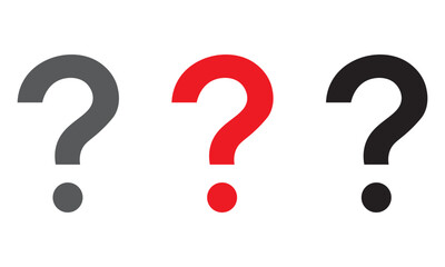 Question mark symbols illustration for confusion, problem solving, curiosity, inquiry concepts and decision making design