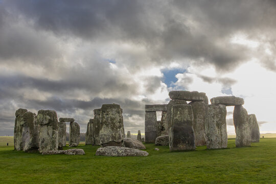 stonehenge at sunset