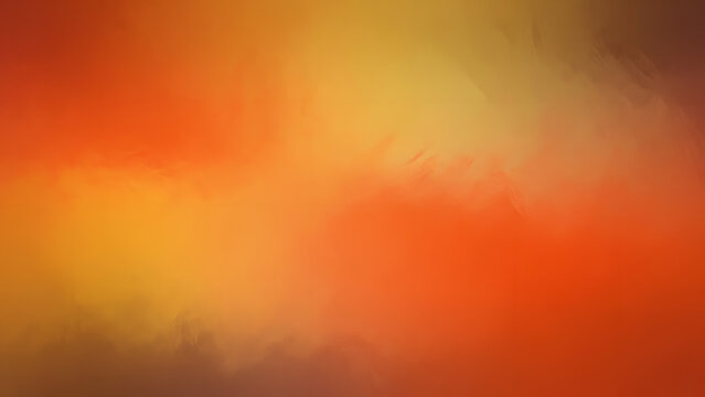 Abstract atmospheric background with glowing gradients of orange, red, and golden yellow, softly blended to create a warm, dramatic, and slightly smoky visual mood.