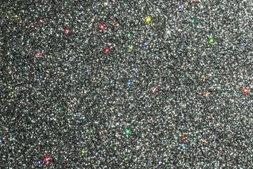 Obraz premium Shiny luxury black glitter texture surface background