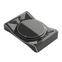 Cutting tool insert with round nose isolated on transparent background