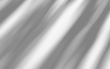 Abstract rays light effect on a transparent background. Shadow overlay on wall