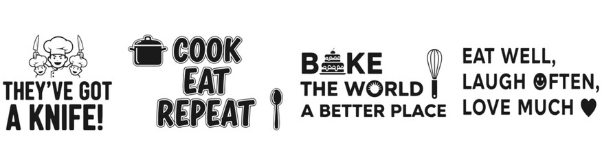 Culinary Quotes and Iconography: A collection of culinary quotes paired with iconic symbols, celebrating the joy of cooking, sharing meals, and savoring the simple pleasures of life.