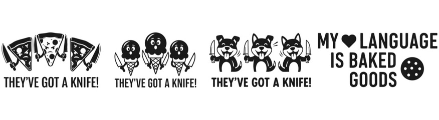 Quirky and Playful Text Graphic: A visually engaging graphic with whimsical text and imagery, perfect for adding a touch of humor and personality to any project.