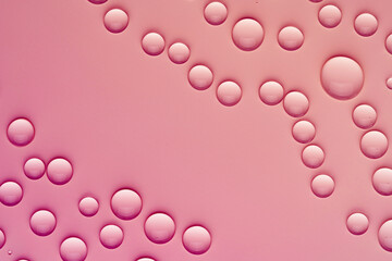 Pink Abstract Water Drops Background