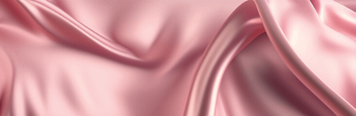 Light pink dropped elegant silk fabric background. Textile texture. Vector illustration	