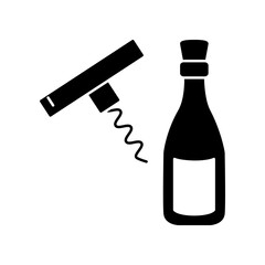 Bottle opener icon design template