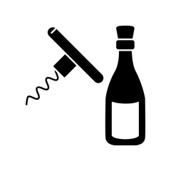 Bottle opener icon design template
