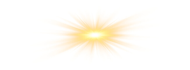 Light sun with png sunlight flare and ray. Shine gold glare with spark and png. Light sun sunscreen sparkle glow sunshine burst halo golden lens orange circle particle transparent yellow magic line.