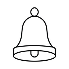 Simple vector outline bell icon