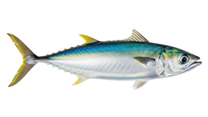 Isolated Thunnus albacares on a plane is the perfect catch of the day for a sushi delicacy