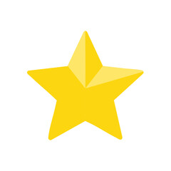 Obraz premium Gleaming golden star vector illustration for holiday decorations and design elements, isolated