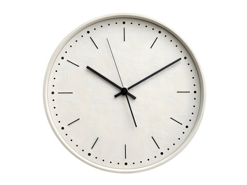 wall clock isolated on white