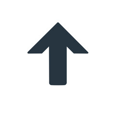 Upward Directional Arrow Indicates Progression Ascending on a Clear Background Directional Up Symbol Icon Direction Sign