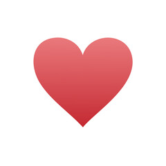 Gradient Heart Symbol Valentine Romance Love Passionate Romantic Heart shape Valentine's Day