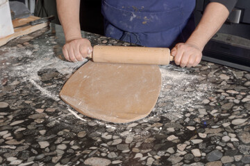 Rolling Dough for Gingerbread Cookies