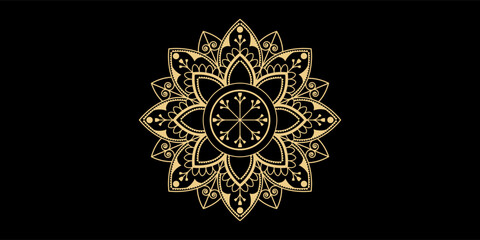 Luxury Mandala Islamic Background with Golden Arabesque Pattern, Ornamental Background . Wedding card, Cover.