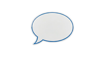 Speech Bubble Isolated on White Background