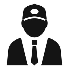 Employee man vector icon