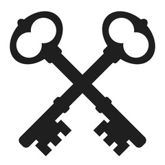 Vintage keys emblem