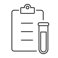 Lab test report icon