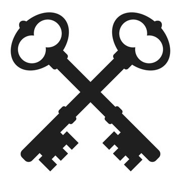 Vintage keys emblem