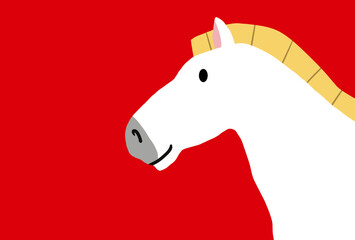 馬, 年賀状, 和風, 和柄, 新年, 動物, クリスマス, うま, ベクター, イラスト