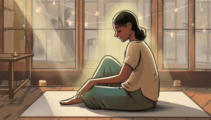 young woman with laptop