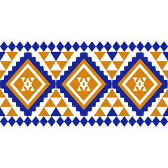 Vector Geometric Ethnic seamless pattern background.Native American tribal fabric, Azect,Batik,rung,drawn,cross