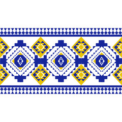 Vector Geometric Ethnic seamless pattern background.Native American tribal fabric, Azect,Batik,rung,drawn,cross