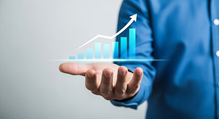 Growth in hand: business strategy with data analysis and market forecast