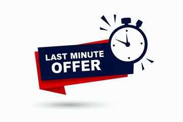 Last minute offer with stopwatch