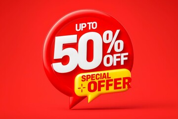 Special offer up to 50 percent off