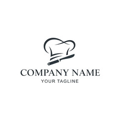 Obraz premium chef hat vector logo for a restaurant