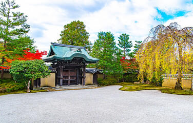 京都、高台寺の方丈庭園