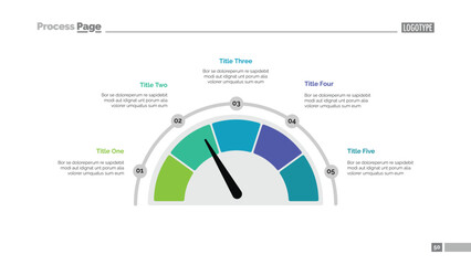 Semicircle diagram slide template
