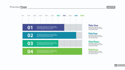 Four Horizontal Bars Slide Template