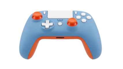 Isolated new generation gamepad for gaming, modern wireless remote control, tech device object