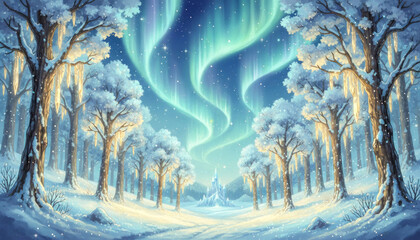 D&eacute;cor f&eacute;&eacute;rique d'hiver