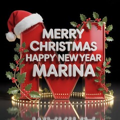 merry christmas greeting card