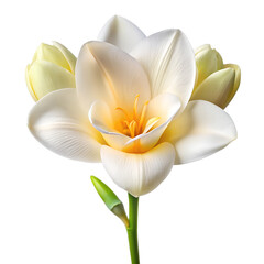 Freesia flower isolated on transparent background PNG
