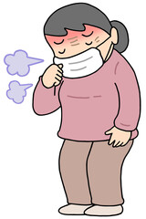 疾患・疾病のイラスト - 風邪・インフルエンザ・咳・くしゃみ