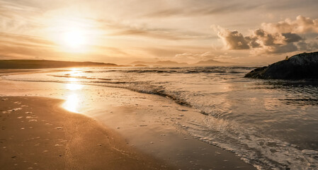The sand dune slacks after heavy rain at Abberfraw Anglesey