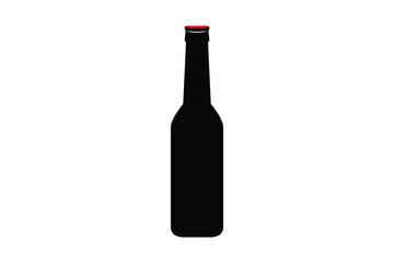 bottle of wine vector