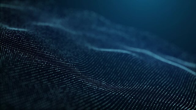 Abstract fluid particle background, 4K high-definition video, suitable for creating subtitles.