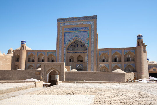 The ancient madrasah of Allakuli Khan, Khiva. Republic of Uzbekistan