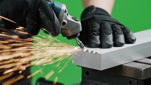 Deburring Process Visualized with rotary tool deburring with rotary effect videos Mission Cordless Power Tools V4 (real life use)