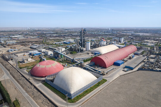 Aerial View of a Large-Scale Industrial Chemical Complex