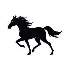 Fast Moving Horse Showing Dynamic Motion Power And Wild Spirit Line Art Vector illustration